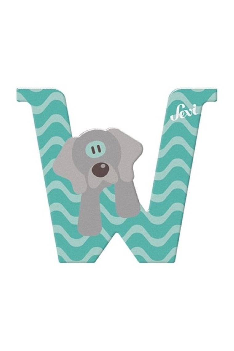 Sevi, W, drewniana literka