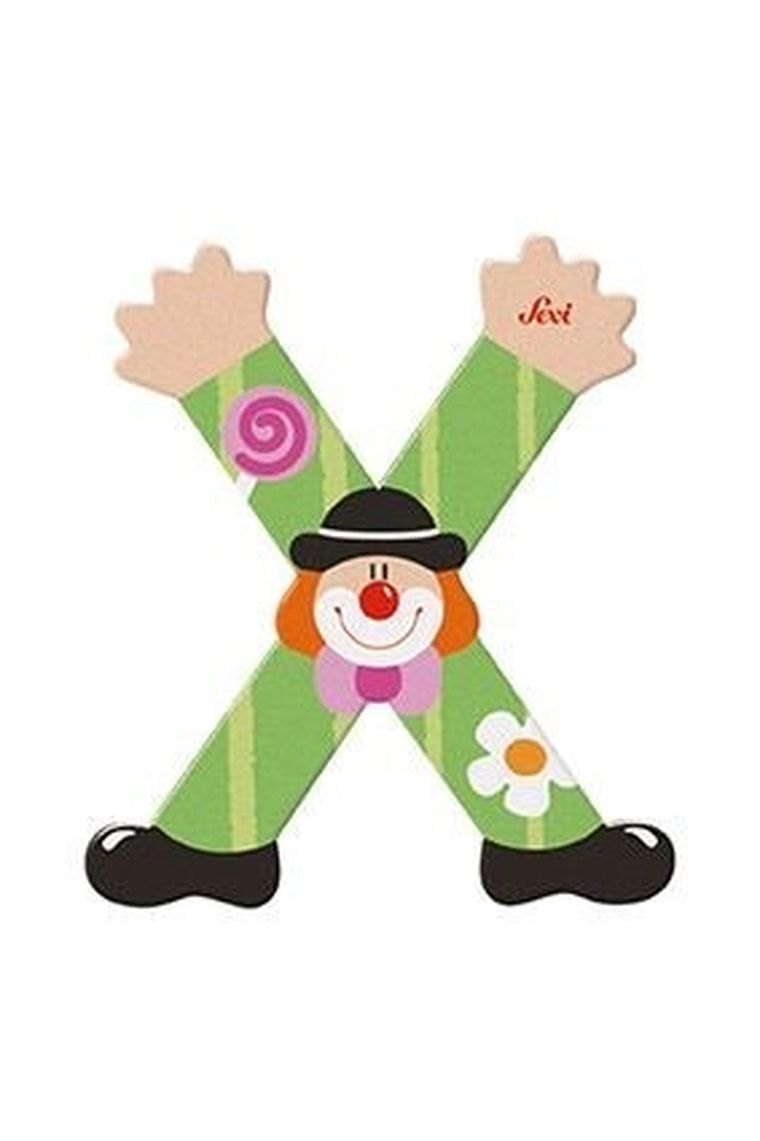 Sevi, X, drewniana literka