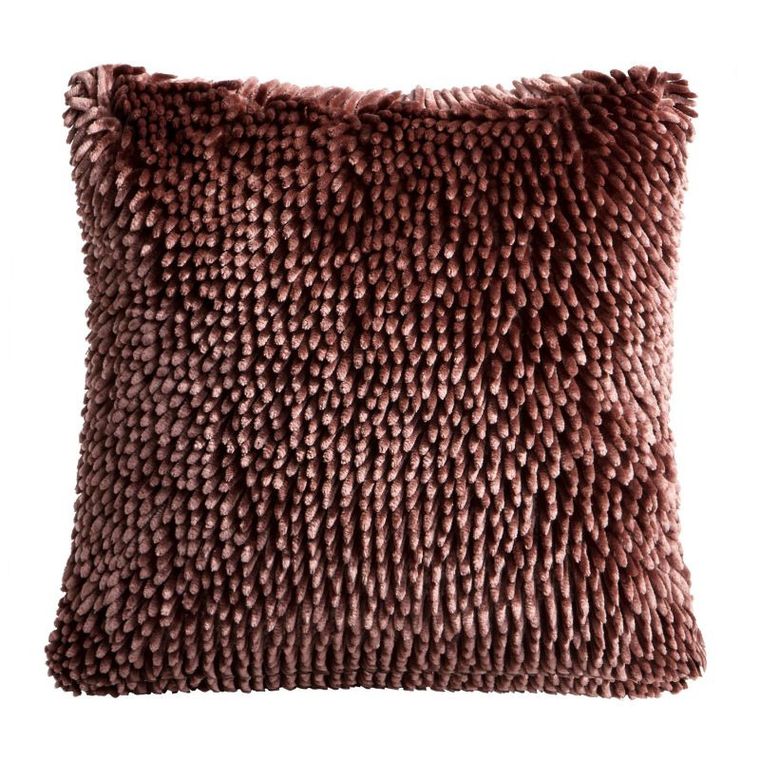 Shaggy, lśniąca poszewka shaggy, delikatna i miła w dotyku, 40-40 cm