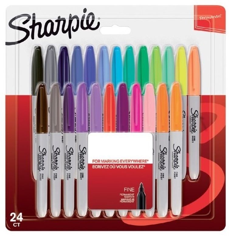 Sharpie, Fine, markery, 24 kolory