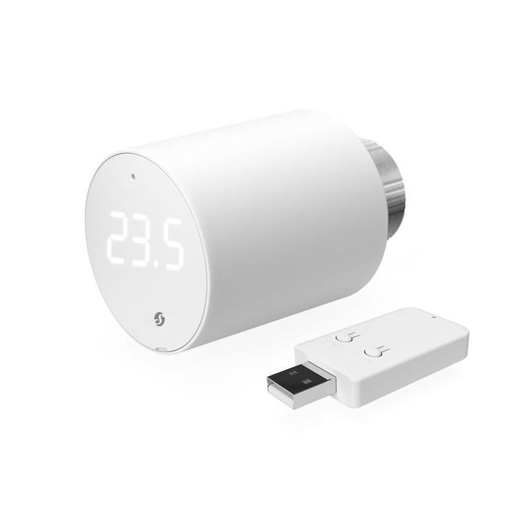 Shelly, BLU TRV + BLU Gateway Gen3, zestaw inteligentna głowica termostatyczna z centralką, WiFi, Bluetooth