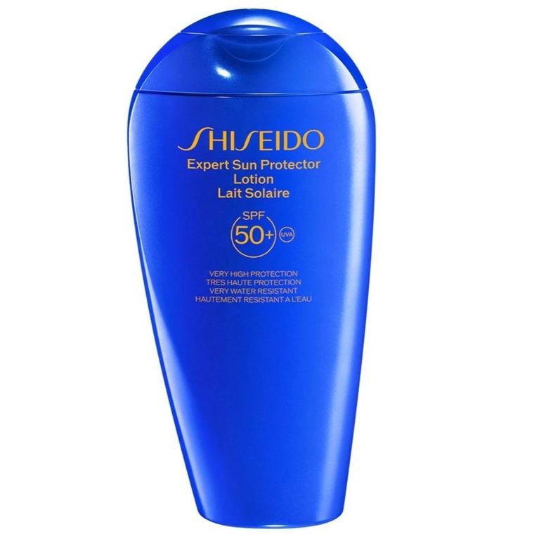 Shiseido, Expert Sun Protector Lotion SPF50+, mleczko do opalania do twarzy i ciała, 300 ml