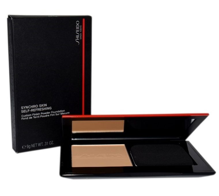 Shiseido, Synchro Skin Self Refreshing Custom Finish Powder Foundation, podkład w pudrze, nr 340, 9g