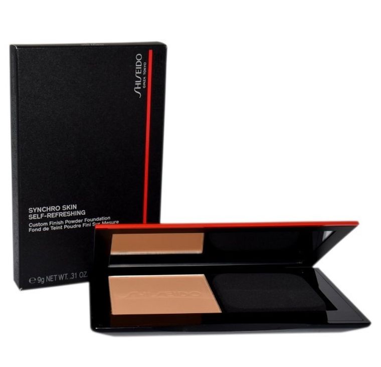Shiseido, Synchro Skin Self Refreshing Custom Finish Powder Foundation, podkład w pudrze, nr 350, 9g