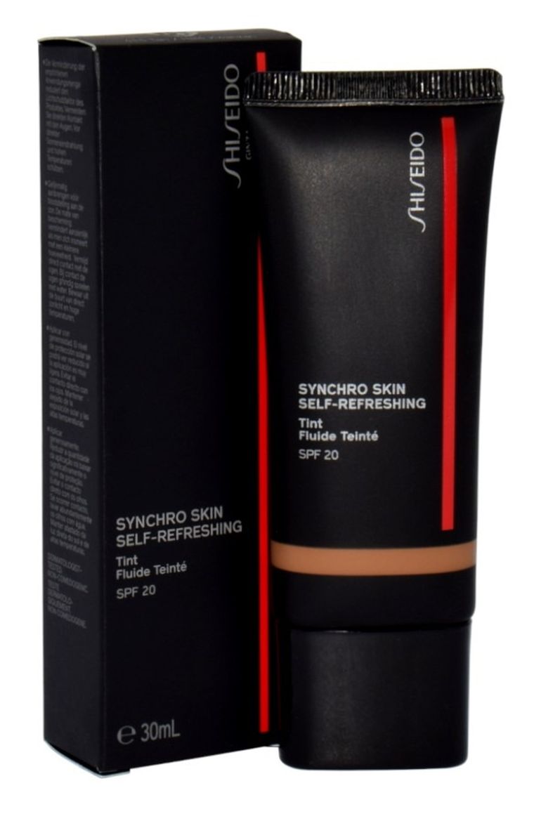 Shiseido, Synchro Skin Self-Refreshing Foundation SPF 20, podkład w płynie o lekkiej formule, 415 Tan Kwanzan, 30 ml