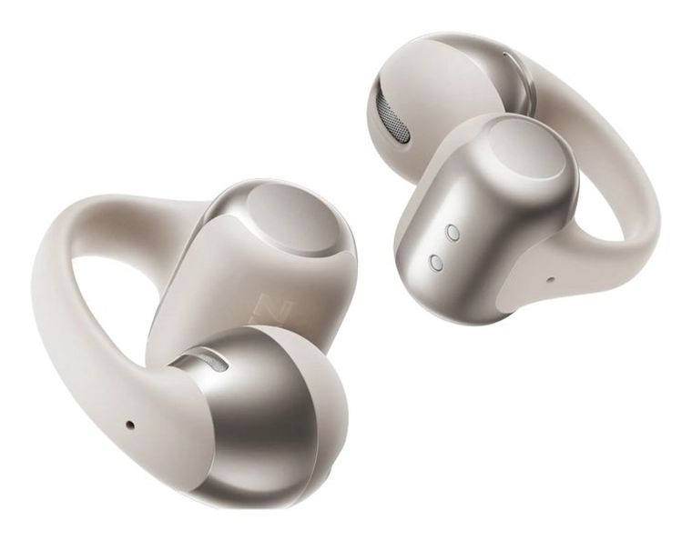 Shokz, OpenDots One, słuchawki douszne bezprzewodowe, srebrne