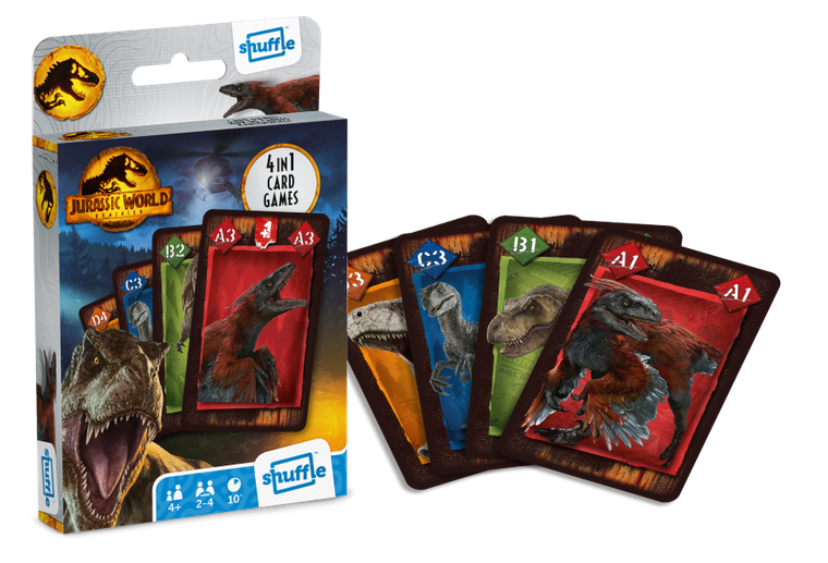 Shuffle, Jurassic World, gra karciana 4w1