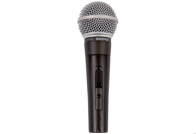 Shure, mikrofon dynamiczny, kardioidalny, wokalny, z wyłącznikiem
