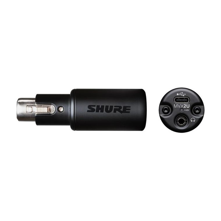Shure, MVX2U, adapter sygnału, XLR-USB