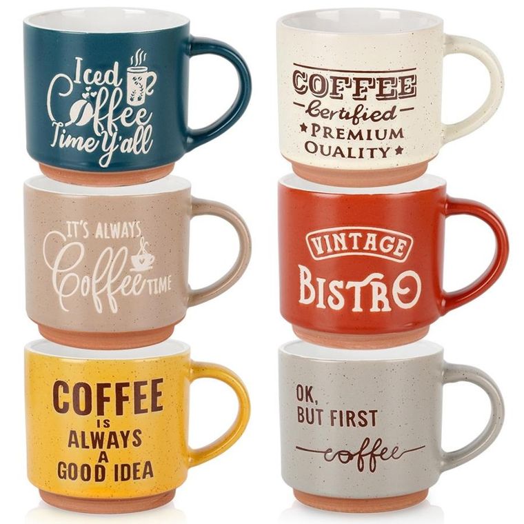 Siaki Collection, kubki ceramiczne, 230 ml, 6 szt.