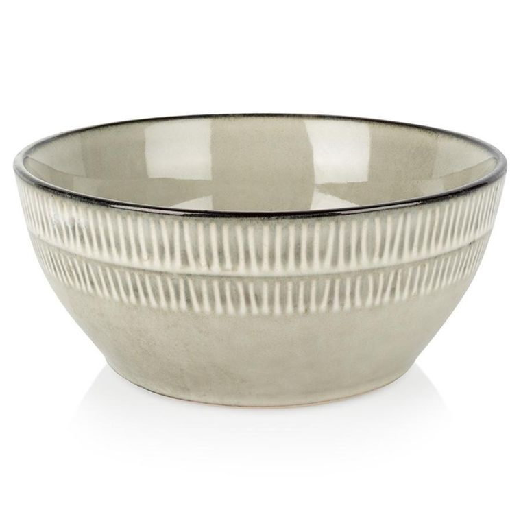 Siaki Collection, miseczka ceramiczna, szara, 16 cm, 750 ml