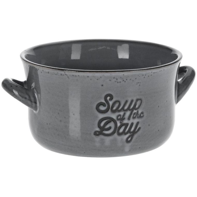 Siaki Collection, miska ceramiczna, szara, 650 ml