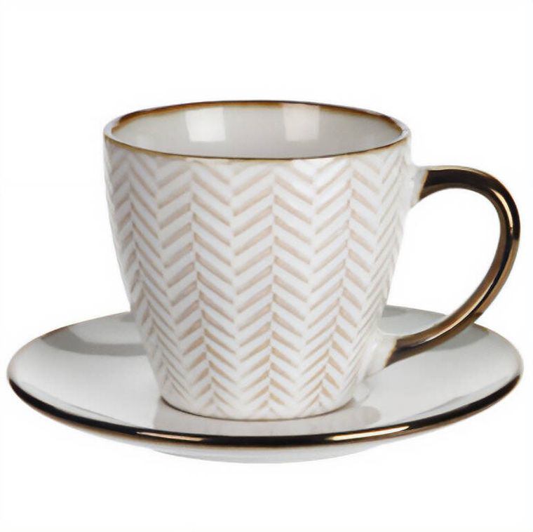 Siaki, Dune, filiżanka ze spodkiem do kawy, herbaty, 210 ml