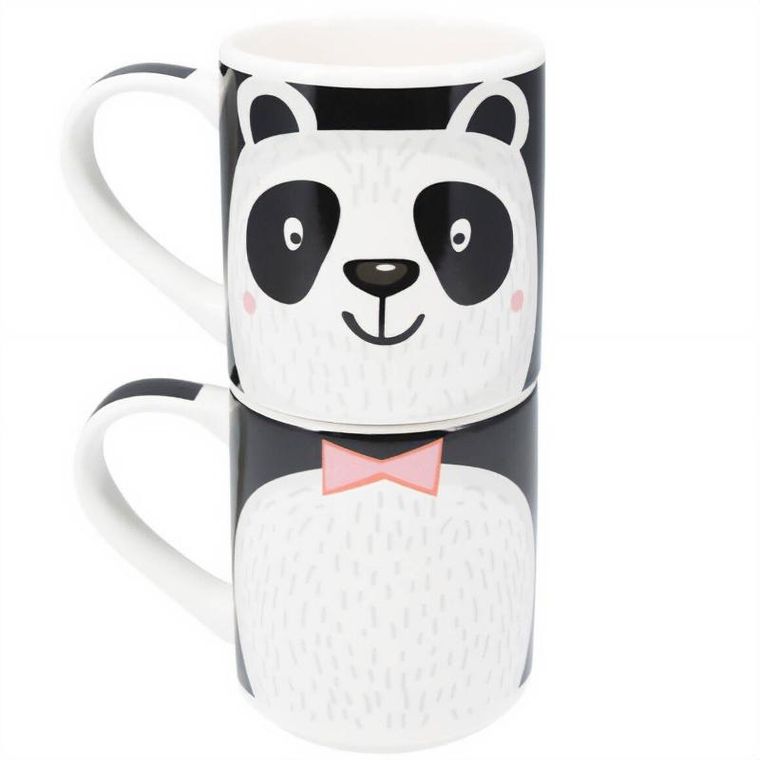 Siaki, zestaw prezentowy: 2 kubki porcelanowe dla dziecka, 2-265 ml