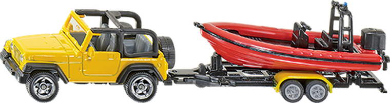 Siku, Jeep z łodzią, model pojazdu, 1658