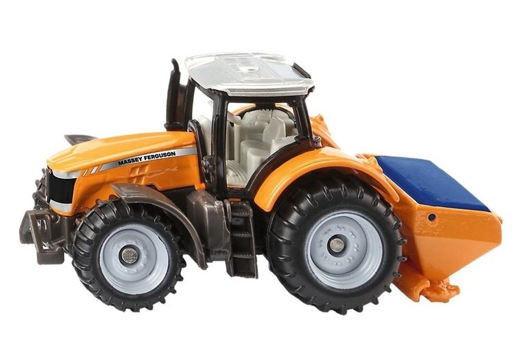 Siku, Magenta, Traktor Massey Ferguson z solarką, model pojazdu