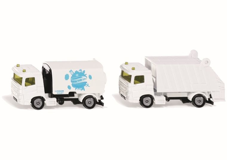 Siku, Oczyszczarka i śmieciarka, zestaw pojazdów, 1687