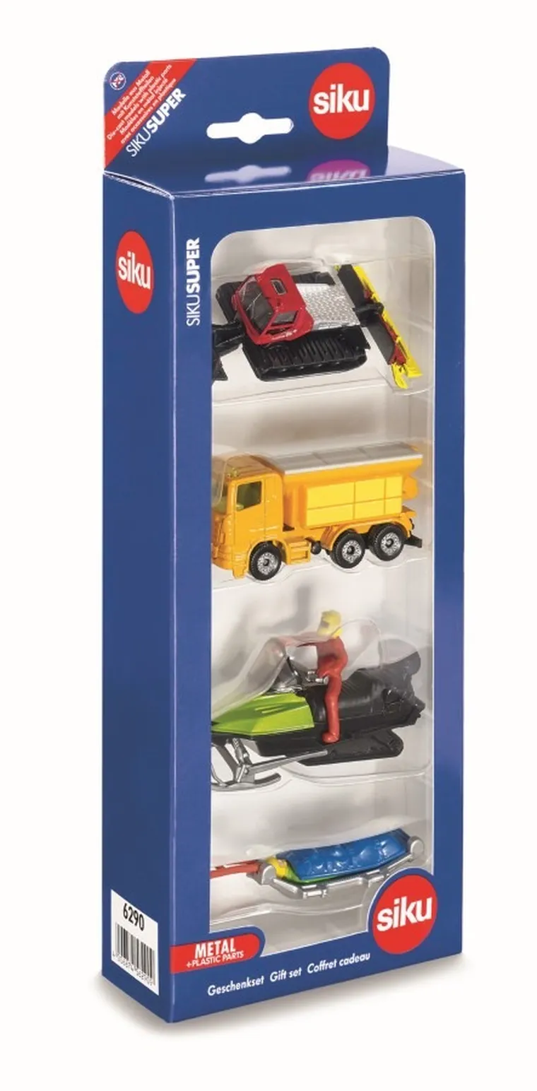 Siku, Pojazdy zimowego utrzymania dróg, zestaw pojazdów, 6290