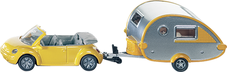 Siku, Samochód z przyczepą campingową, model pojazdu, 1629