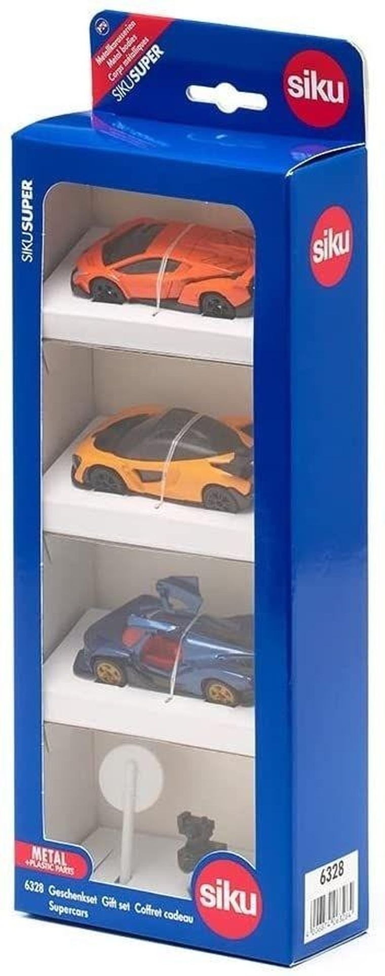 Siku Super, samochody wyścigowe z akcesoriami, zestaw, 6328