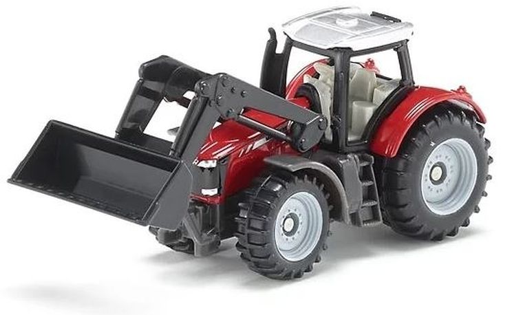 Siku, Traktor Massey Ferguson z przednią ładowarką, model pojazdu, 1484