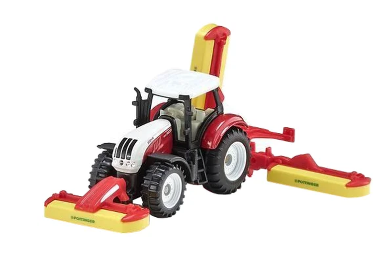 Siku, traktor Steyr z kosiarką, model pojazdu, 1672