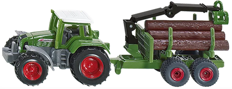 Siku, Traktor z leśną przyczepą, model pojazdu, 1645