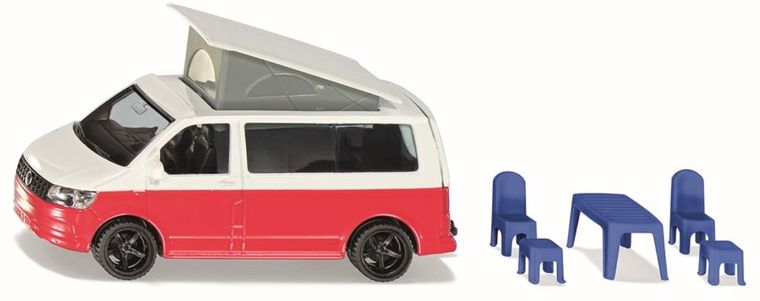 Siku, VW T6 California, camper z ruchomym dachem i akcesoriami, zestaw, 1922