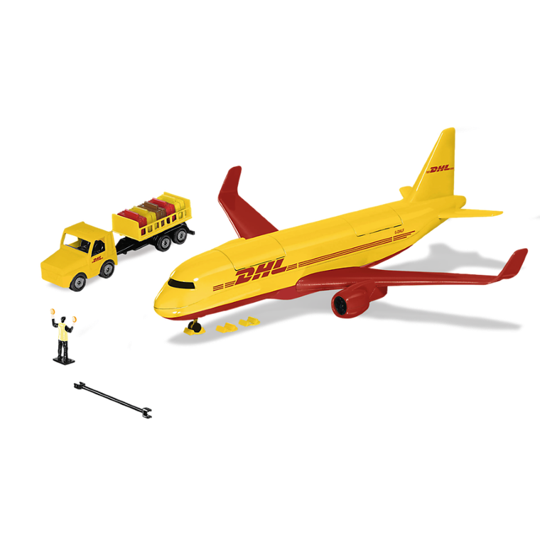 Siku, World, Samolot transportowy DHL z akcesoriami, model pojazdu, 1702