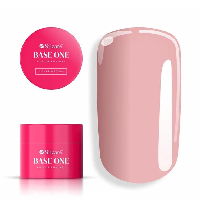 Silcare, Base One Cover Medium, żel budujący do paznokci, 50g
