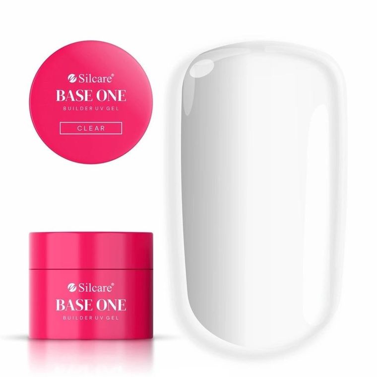 Silcare, Base One Gel, żel budujący do paznokci, clear, 50g