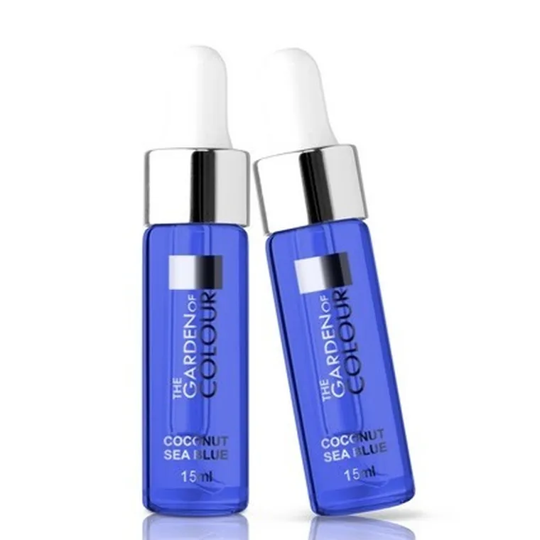 Silcare, The Garden of Colour Regenerating Cuticle and Nail Oil, oliwka do paznokci z pipetą, Coconut Sea Blue, 15 ml