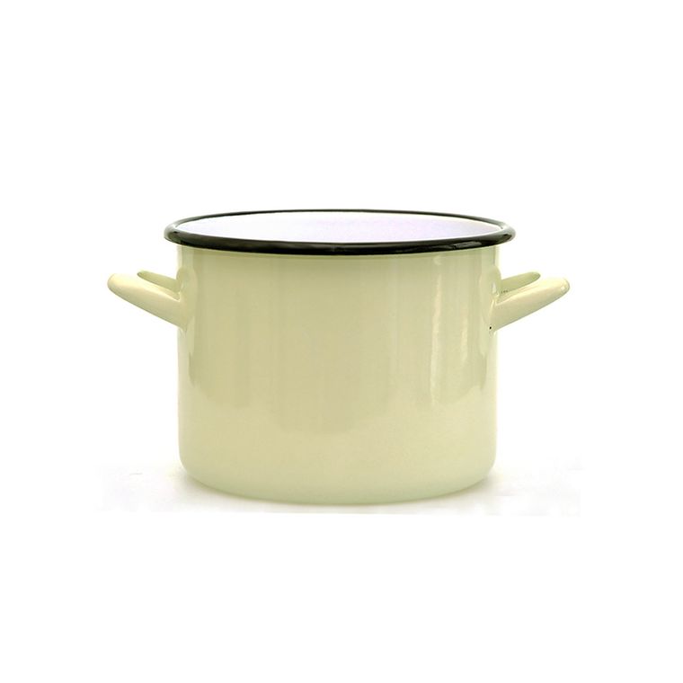 Silesia, garnek prosty, 2,2l, śr. 16 cm wys. 12 cm, krem