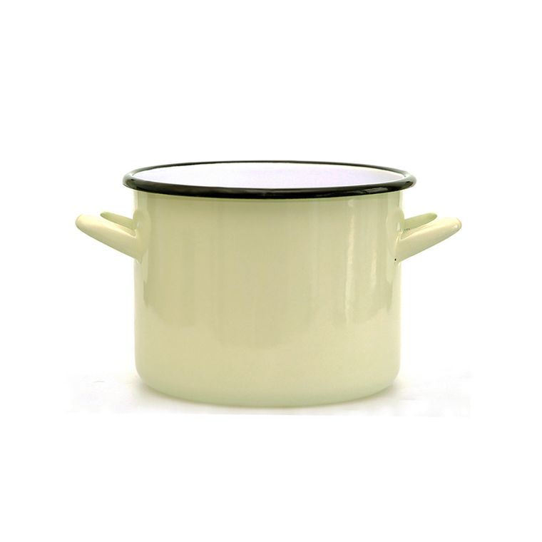 Silesia, garnek prosty, 3,3l, śr. 18 cm wys. 14 cm, krem