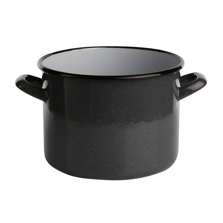 Silesia, garnek prosty, 4,4l, 20 cm, szary nakrapiany