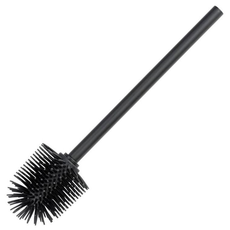 Silikonowa szczotka wc, Ø 8 cm, czarna