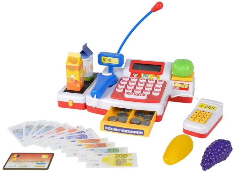 Simba, kasa sklepowa fiskalna dla dzieci z akcesoriami