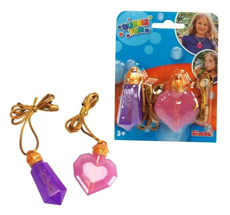 Simba, naszyjnik z płynem do baniek mydlanych, 2 szt.