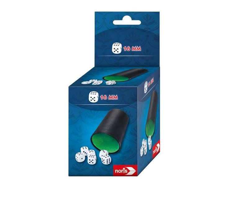 Simba, Noris, kubek z kostkami do gry, 6 szt.