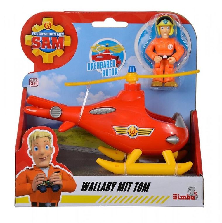 Simba, Strażak Sam, Wallby, helikopter