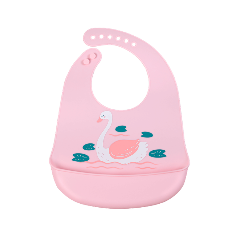 Simed, Łabędź, śliniak silikonowy z kieszenią