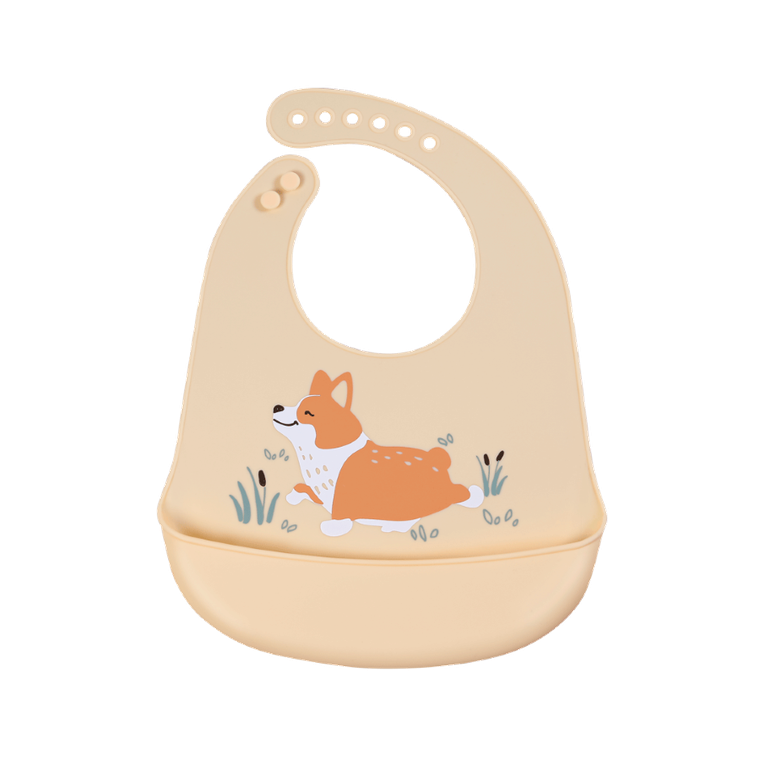 Simed, Piesek, śliniak silikonowy z kieszenią