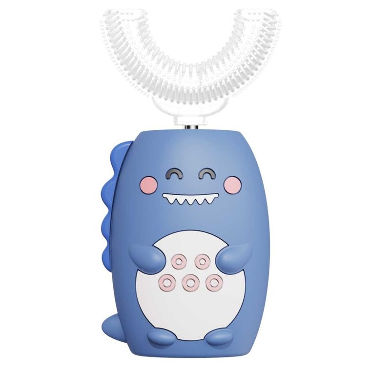 Simed, szczoteczka soniczna, U-shape, 360 + 2 końcówki, niebieska