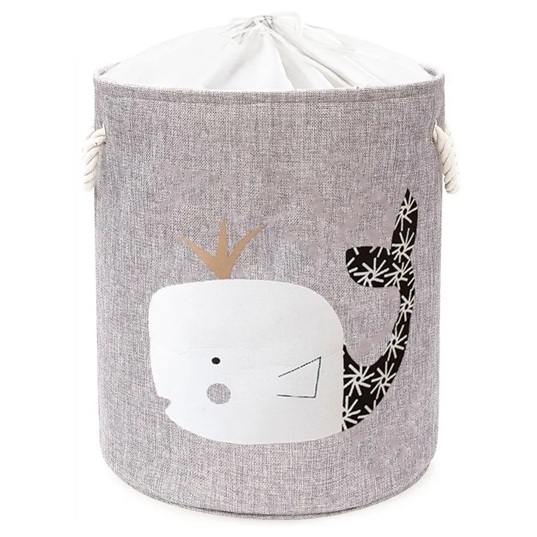 Sipo, kosz na zabawki XXL, wersja premium, zamykany na ściągacz, Wieloryb