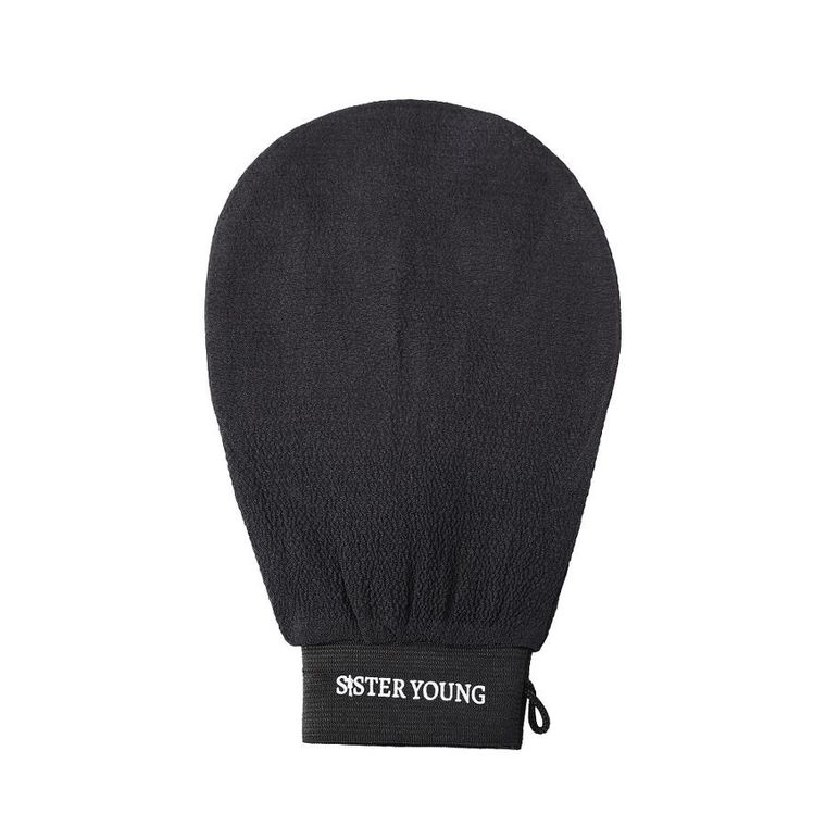 Sister Young, Nova Exfoliating Glove, złuszczająca rękawica do peelingu ciała, Black