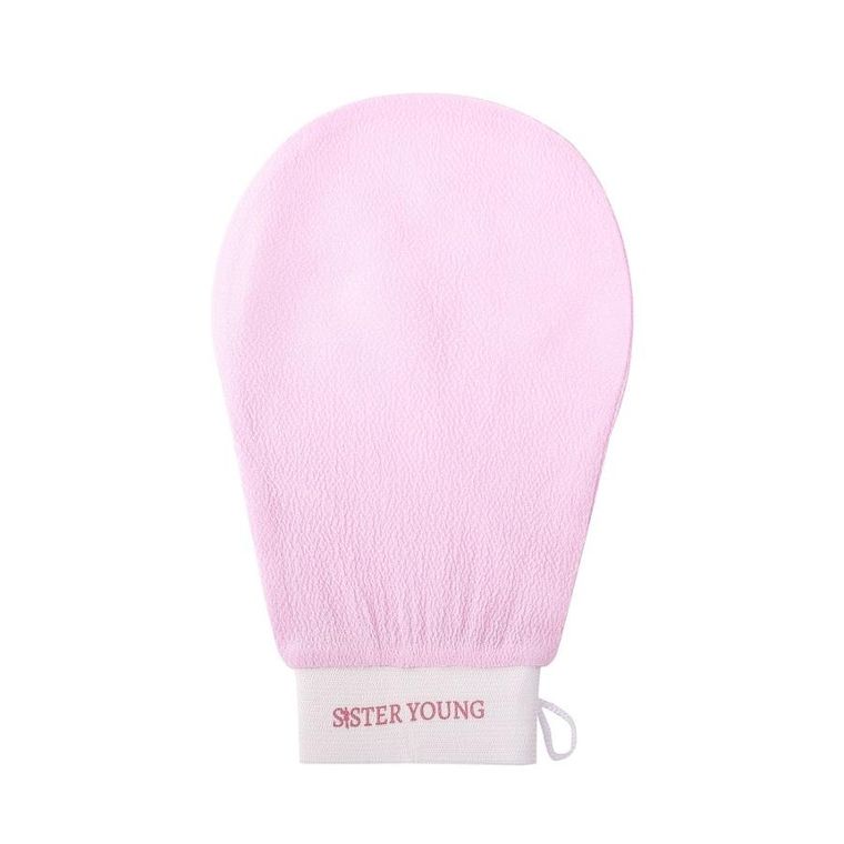 Sister Young, Nova Exfoliating Glove, złuszczająca rękawica do peelingu ciała, Pink