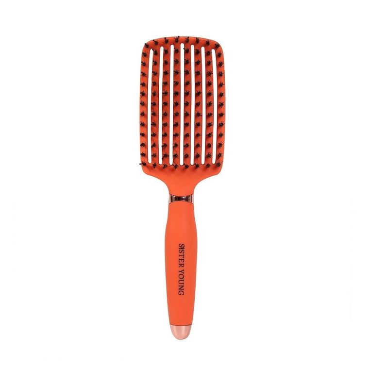 Sister Young, Ovia Hair Brush, szczotka do włosów, z włosiem dzika Apricot