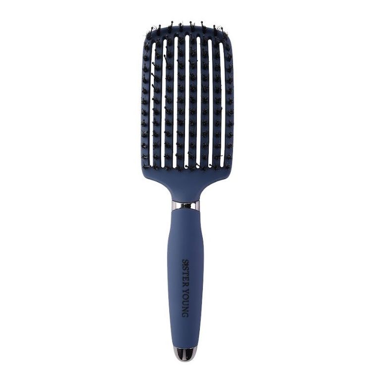 Sister Young, Ovia Hair Brush, szczotka do włosów, z włosiem dzika Blue