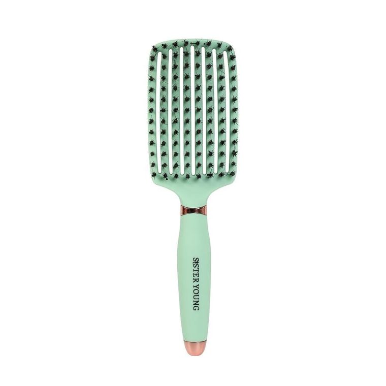 Sister Young, Ovia Hair Brush, szczotka do włosów, z włosiem dzika Fresh Mint