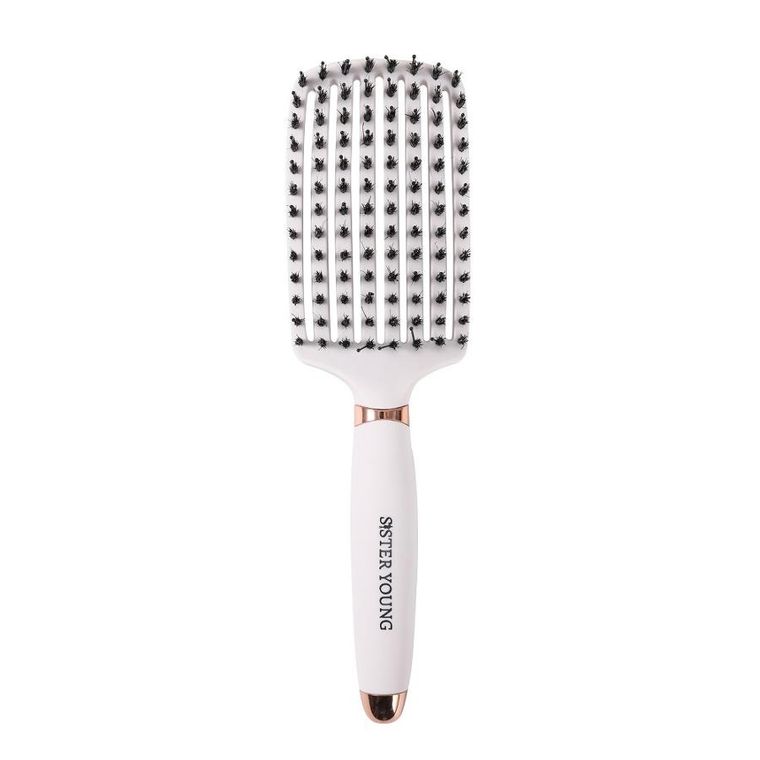 Sister Young, Ovia Hair Brush, szczotka do włosów, z włosiem dzika Nude